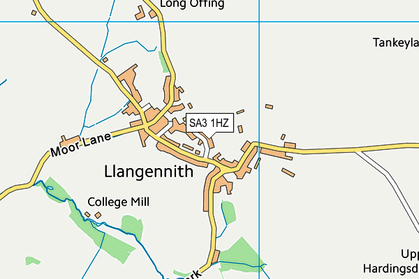 SA3 1HZ map - OS VectorMap District (Ordnance Survey)