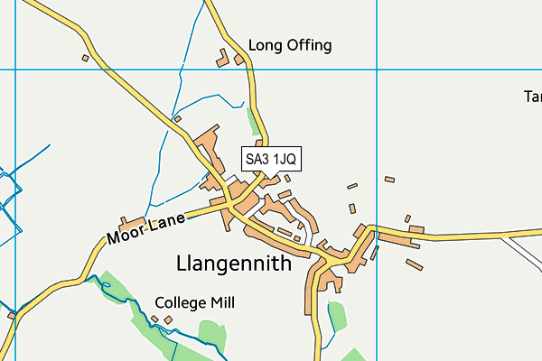 SA3 1JQ map - OS VectorMap District (Ordnance Survey)