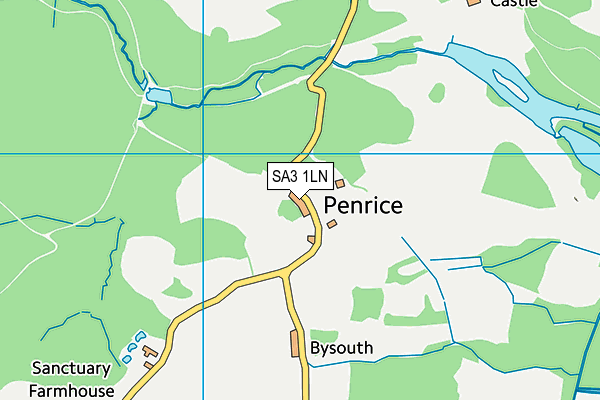 SA3 1LN map - OS VectorMap District (Ordnance Survey)