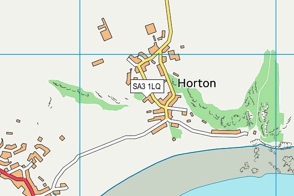 SA3 1LQ map - OS VectorMap District (Ordnance Survey)