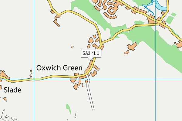 SA3 1LU map - OS VectorMap District (Ordnance Survey)