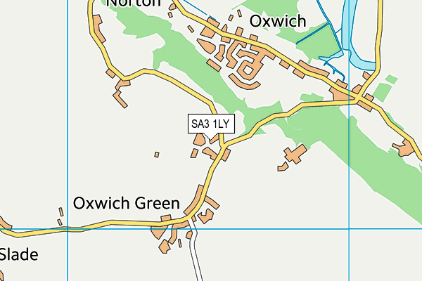 SA3 1LY map - OS VectorMap District (Ordnance Survey)