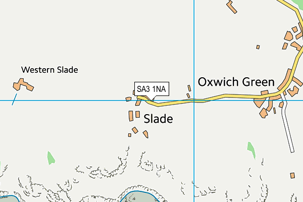 SA3 1NA map - OS VectorMap District (Ordnance Survey)