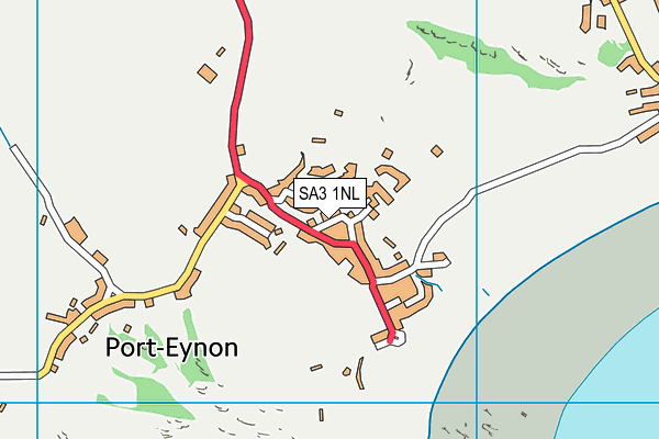 SA3 1NL map - OS VectorMap District (Ordnance Survey)