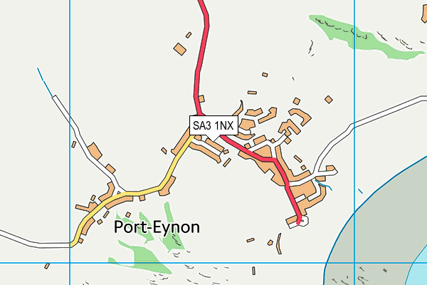 SA3 1NX map - OS VectorMap District (Ordnance Survey)