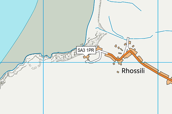 SA3 1PR map - OS VectorMap District (Ordnance Survey)