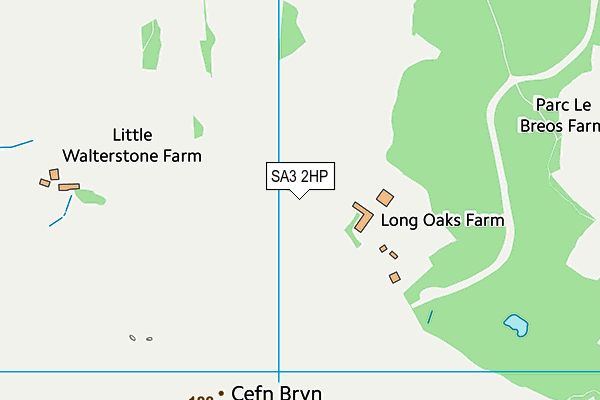 SA3 2HP map - OS VectorMap District (Ordnance Survey)