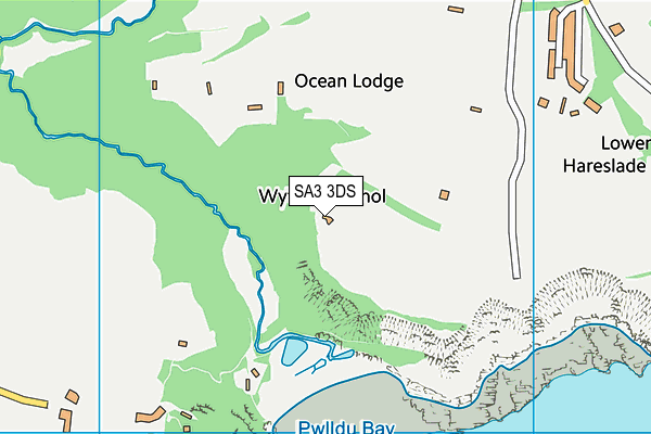 SA3 3DS map - OS VectorMap District (Ordnance Survey)