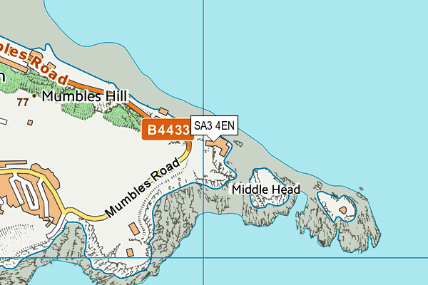 SA3 4EN map - OS VectorMap District (Ordnance Survey)