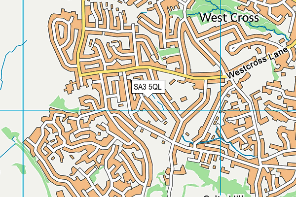 SA3 5QL map - OS VectorMap District (Ordnance Survey)