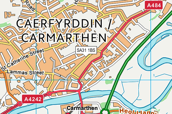 Map of CARMARTHEN (EXPRESS) LTD at district scale