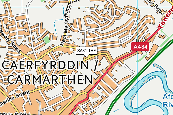 Richmond Park Primary School map (SA31 1HF) - OS VectorMap District (Ordnance Survey)