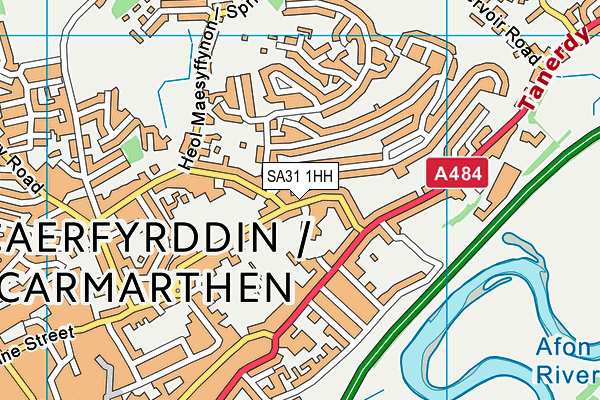 SA31 1HH map - OS VectorMap District (Ordnance Survey)