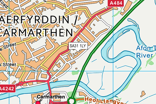 SA31 1LY map - OS VectorMap District (Ordnance Survey)