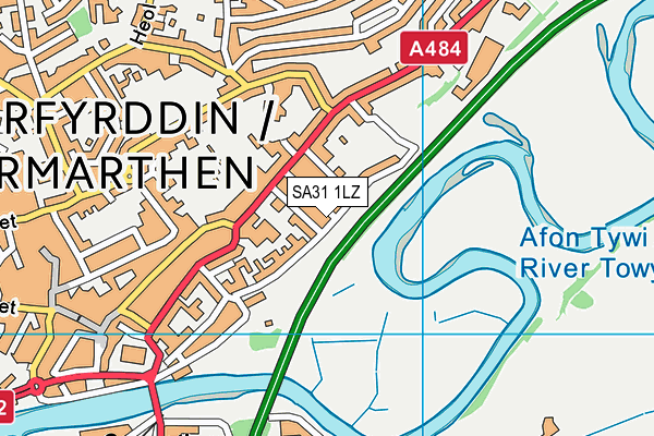 SA31 1LZ map - OS VectorMap District (Ordnance Survey)