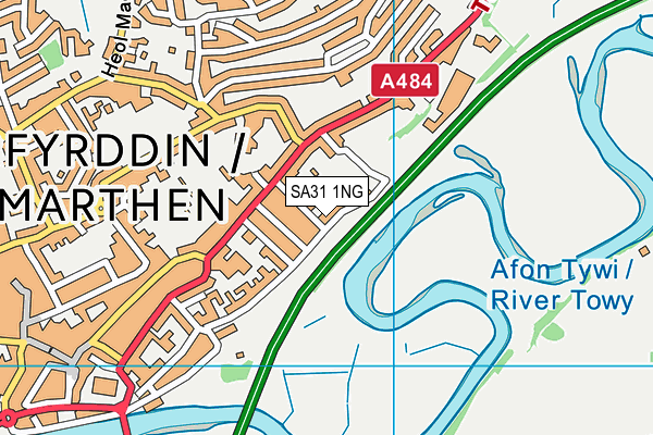 SA31 1NG map - OS VectorMap District (Ordnance Survey)