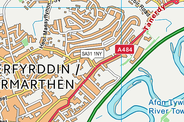 SA31 1NY map - OS VectorMap District (Ordnance Survey)