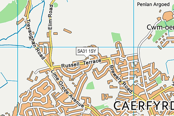 SA31 1SY map - OS VectorMap District (Ordnance Survey)