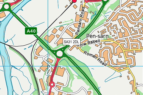 SA31 2DL map - OS VectorMap District (Ordnance Survey)