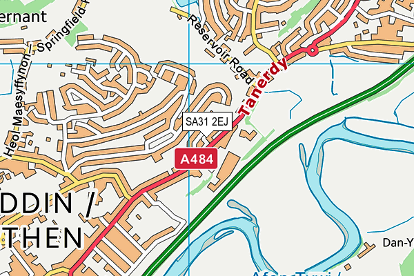 SA31 2EJ map - OS VectorMap District (Ordnance Survey)