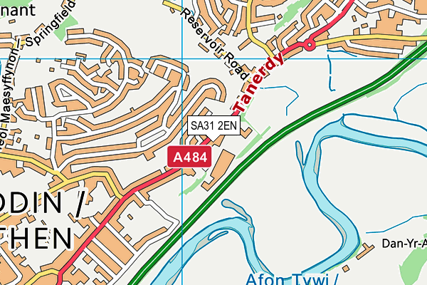 SA31 2EN map - OS VectorMap District (Ordnance Survey)