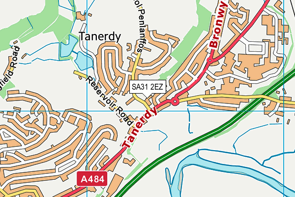 SA31 2EZ map - OS VectorMap District (Ordnance Survey)