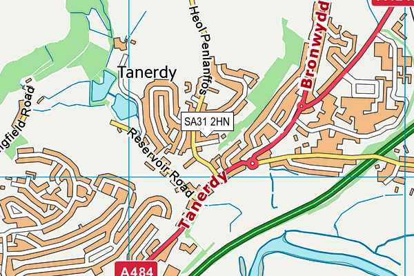 SA31 2HN map - OS VectorMap District (Ordnance Survey)