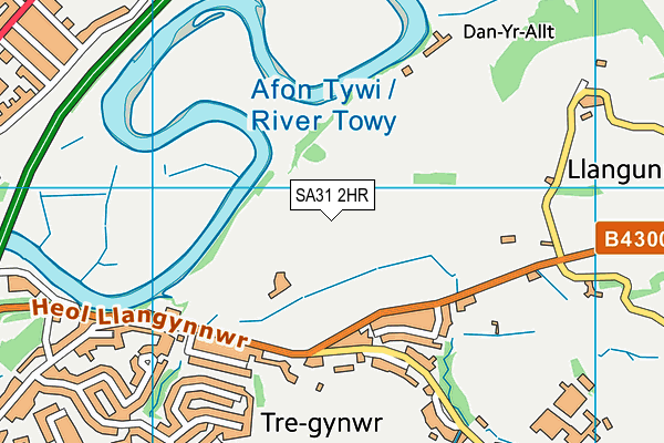 SA31 2HR map - OS VectorMap District (Ordnance Survey)