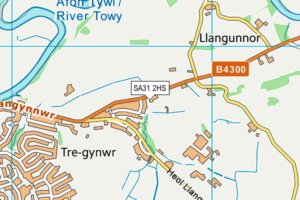 SA31 2HS map - OS VectorMap District (Ordnance Survey)