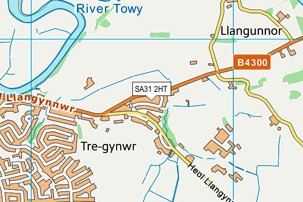 SA31 2HT map - OS VectorMap District (Ordnance Survey)