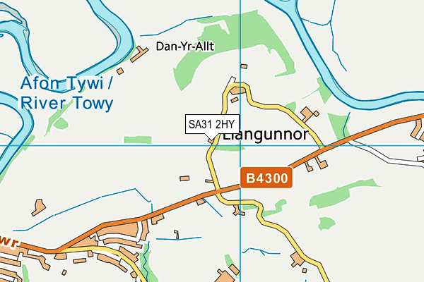 SA31 2HY map - OS VectorMap District (Ordnance Survey)