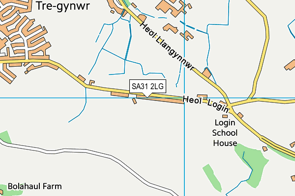 SA31 2LG map - OS VectorMap District (Ordnance Survey)