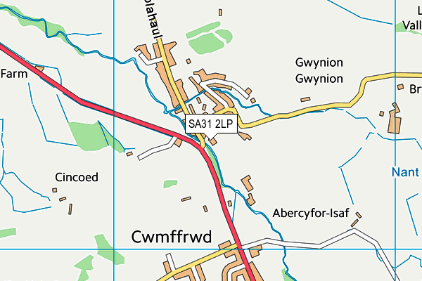 SA31 2LP map - OS VectorMap District (Ordnance Survey)