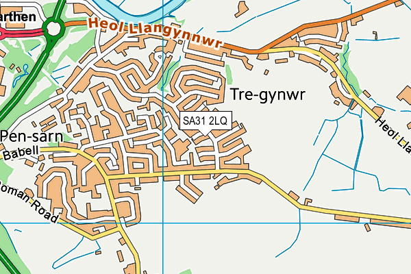 SA31 2LQ map - OS VectorMap District (Ordnance Survey)