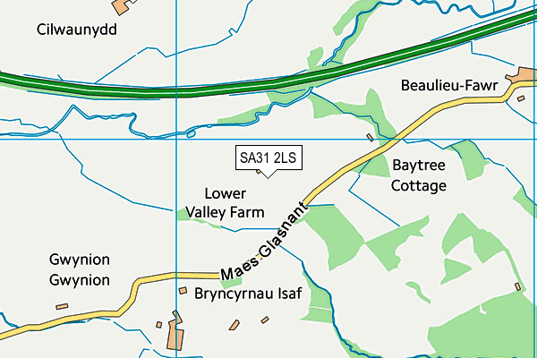 SA31 2LS map - OS VectorMap District (Ordnance Survey)