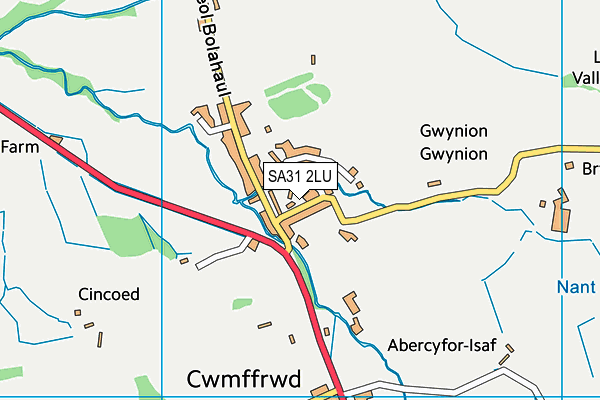 SA31 2LU map - OS VectorMap District (Ordnance Survey)