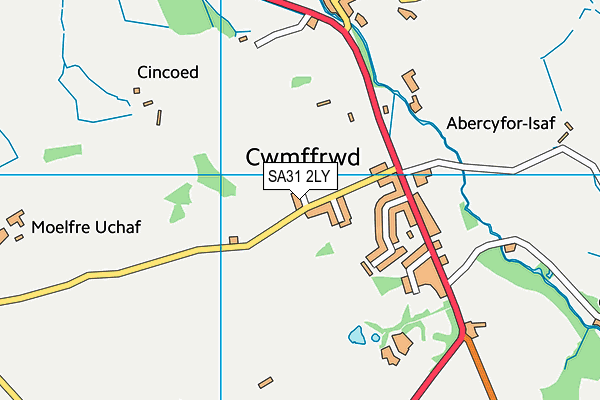 SA31 2LY map - OS VectorMap District (Ordnance Survey)