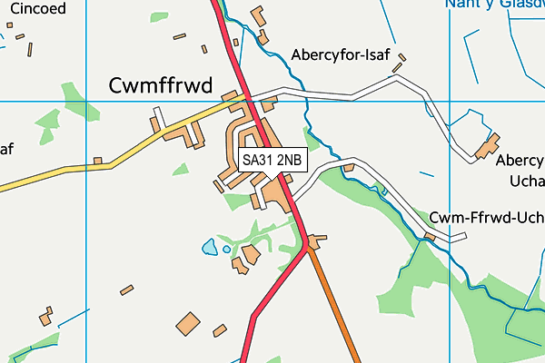 SA31 2NB map - OS VectorMap District (Ordnance Survey)