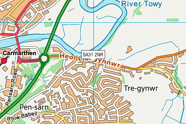 SA31 2NR map - OS VectorMap District (Ordnance Survey)