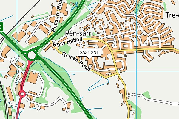 SA31 2NT map - OS VectorMap District (Ordnance Survey)