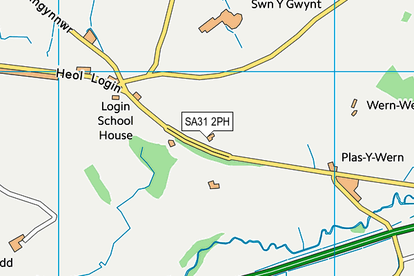 SA31 2PH map - OS VectorMap District (Ordnance Survey)