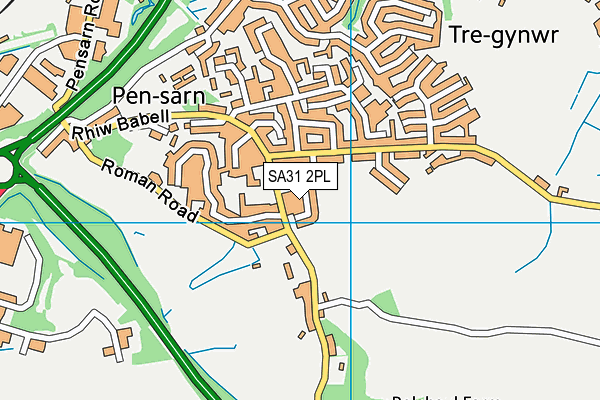 SA31 2PL map - OS VectorMap District (Ordnance Survey)
