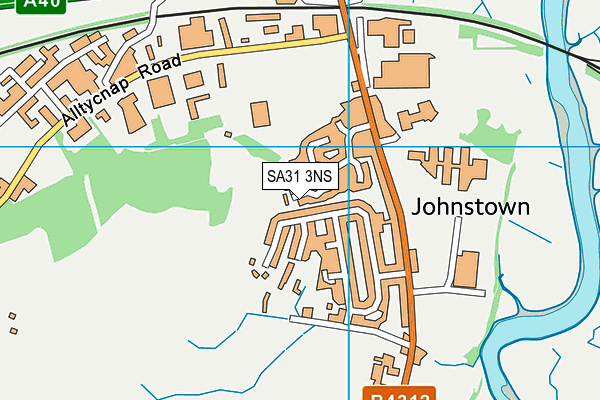 SA31 3NS map - OS VectorMap District (Ordnance Survey)