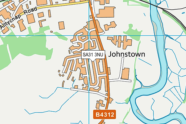 SA31 3NU map - OS VectorMap District (Ordnance Survey)