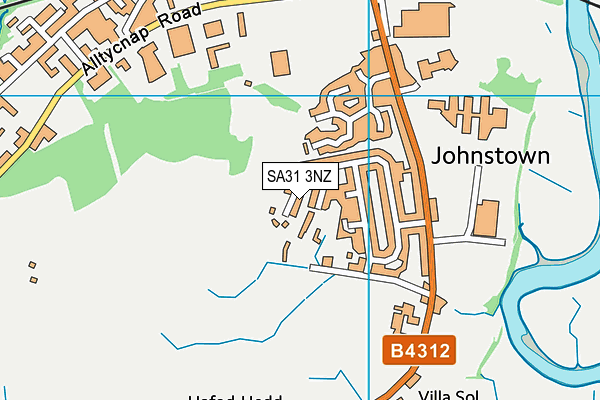SA31 3NZ map - OS VectorMap District (Ordnance Survey)