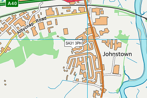 SA31 3PH map - OS VectorMap District (Ordnance Survey)