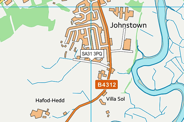 SA31 3PQ map - OS VectorMap District (Ordnance Survey)