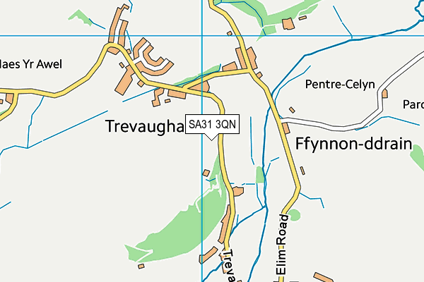 SA31 3QN map - OS VectorMap District (Ordnance Survey)