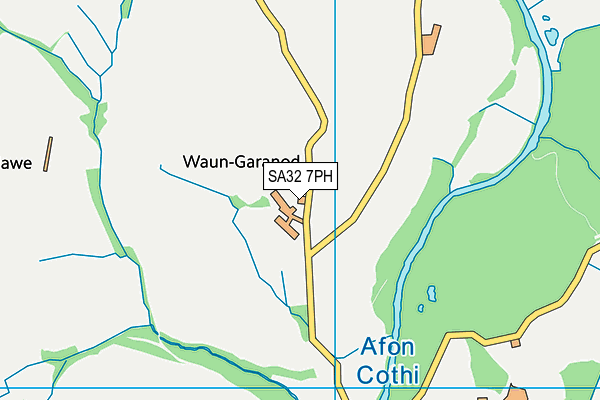 SA32 7PH map - OS VectorMap District (Ordnance Survey)