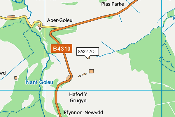 SA32 7QL map - OS VectorMap District (Ordnance Survey)